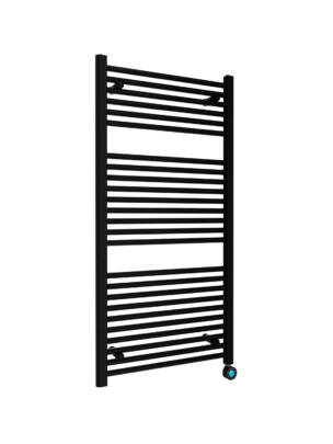 Badkamertopper "Senden-Black" Elektrische Radiator Zwart 640 W 1200x600mm