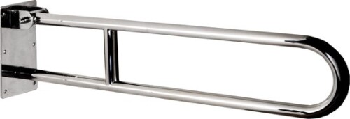 Allibert USIS toilet hendelgreep pivoterend - beugelvorm - RVS - chroom - 70 cm
