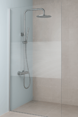 Thys Thytan shower panel Design 129 (alleen het glas) 8mm – 3 maten