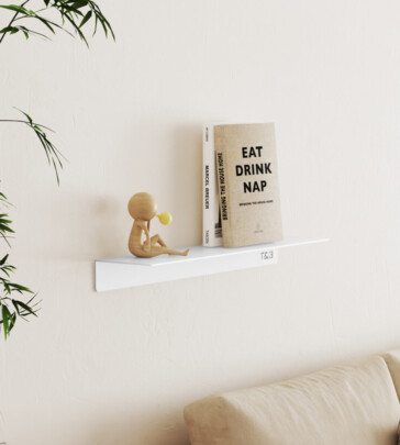 T&B Wandplank / Planchet - 40 cm – mat wit