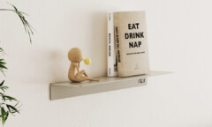 T&B badkamer wandplank beige