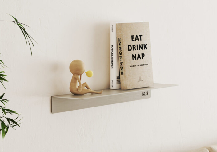 T&B badkamer wandplank beige