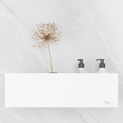 T&B Wandplank / Planchet - 20 cm - mat wit