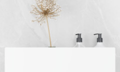 T&B badkamer wandplank wit