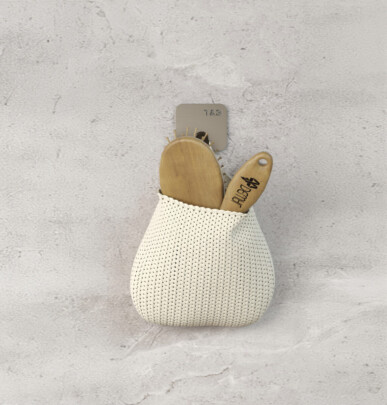 T&B enkele haak, Mat Beige|Zand|Klei|Greige, 5x5 cm