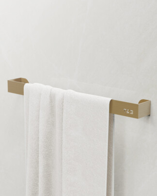 T&B handdoekstang - 51.7 cm - geborsteld goud