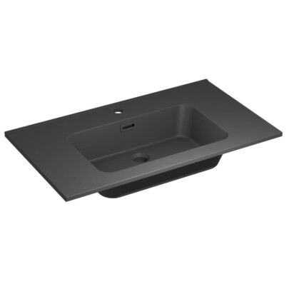 Allibert wastafel Shadow 80 cm mat zwart