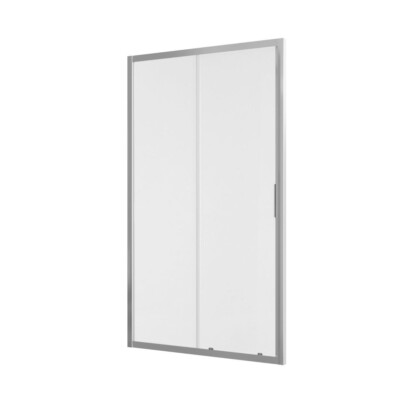 Allibert LAJA nisdeur, schuifdeur, transp. glas, Chroom profiel 136-141 x 200 cm