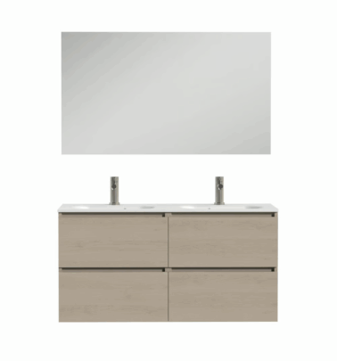 Tiger Loft Badmeubelset 120x45x196 cm Naturel Eiken