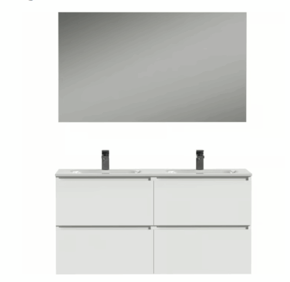 Tiger Loft Badmeubelset 120x45x196 cm Hoogglans Wit