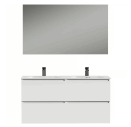 Tiger Loft Badmeubelset 120x45x196 cm Hoogglans Wit