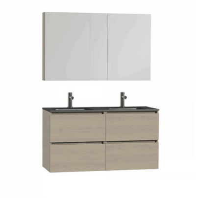 Tiger Loft Badmeubelset 120x45x196 cm Naturel Eiken