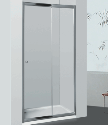 Allibert Priva verstelbare zwaaideur chroom 116-121cm transparant glas