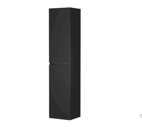 Allibert Belli kolomkast 40x180cm 2 deuren mat zwart