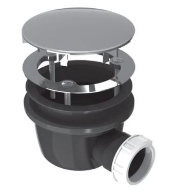 Allibert douche afvoerplug extra plat chrome