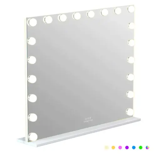 VANITII Mary Hollywood Glow Vanity Mirror met RGB - 20 Dimbare LED Lampen