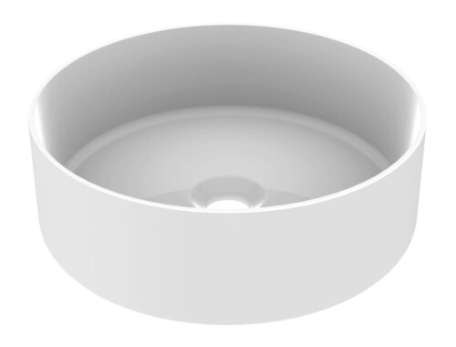 Allibert Rango porseleinen opbouw waskom rond 36 cm