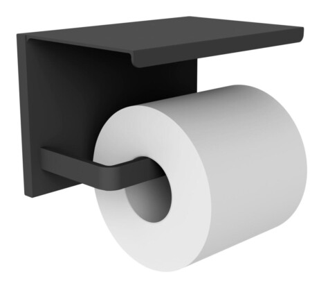 Allibert LOFT-GAME wc-papierhouder mat zwart