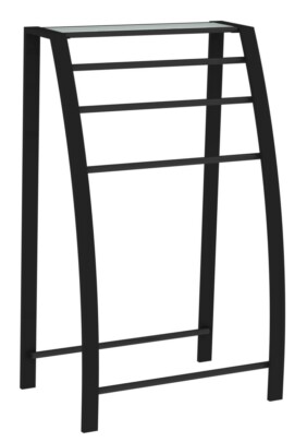 Allibert LOFT-GAME vrijstaande handdoekhouder 3 stangen mat zwart