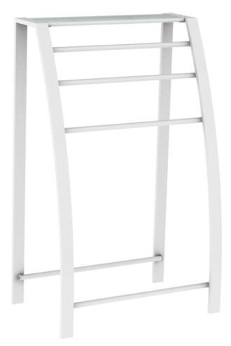 Allibert LOFT-GAME vrijstaande handdoekhouder 3 stangen mat wit