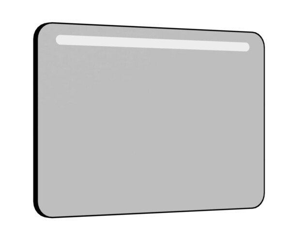Allibert RETRO Spiegel met verlichting 80 cm Mat Zwart