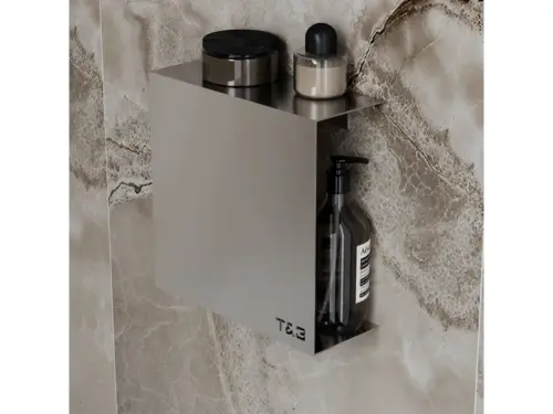 T&B Hylde T3 wandplak in brushed aluminium