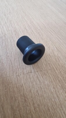 Plug wastafel overloop gat mat zwart